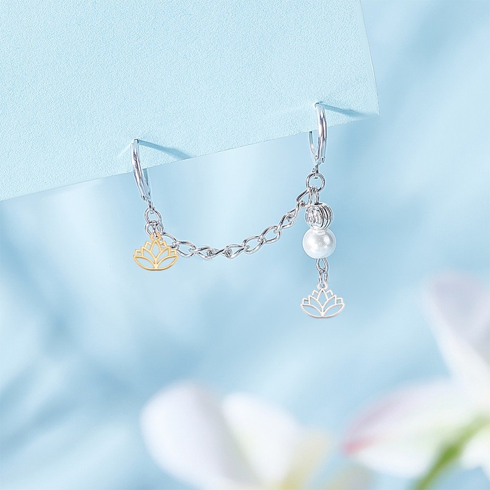 120개 연꽃 합금 패션펜던트 DIY 악세사리 귀걸이 목걸이 키링 부자재 14x16x1.4mm 구멍: 1.5mm, 혼합 색상 상세 이미지 1