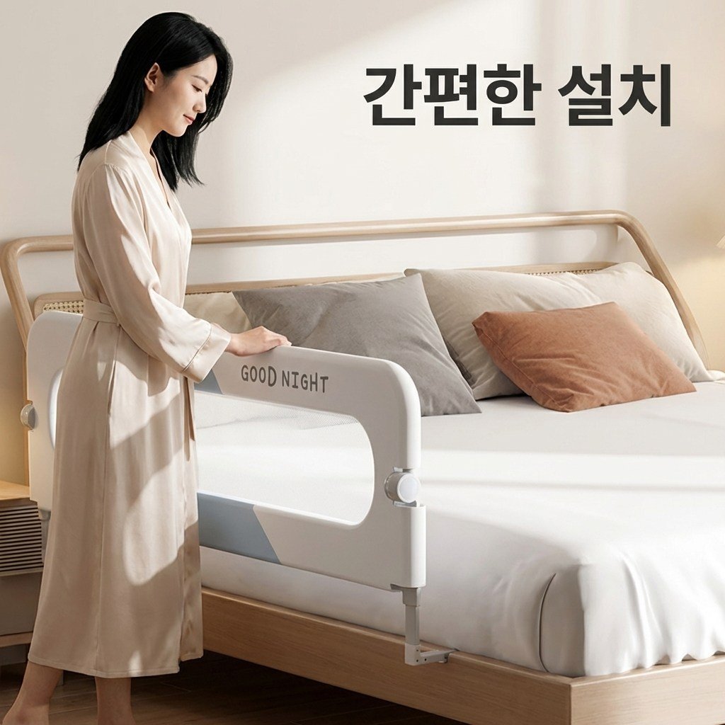 접이식 침대 안전가드 낙상방지 침대가드, 그레이쿠폰할인 상세 이미지 1