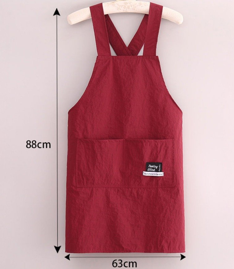 다퍼남 데일리 크로스 앞치마, 블랙, 1개 상세 이미지 2