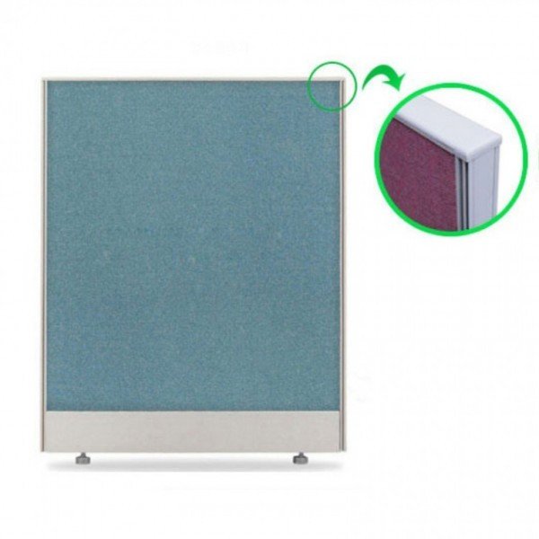 가구산책 PVC 파티션 H1200 원톤 밝은프레임 F16, H1200xW1600_PW50 상세 이미지 1
