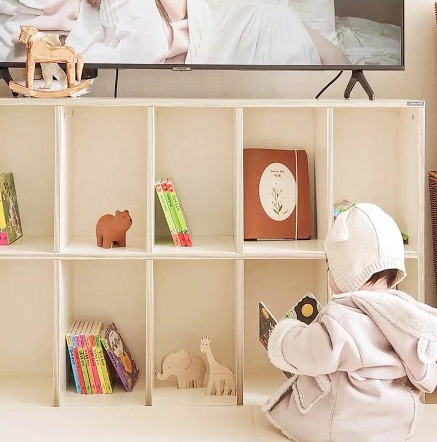 소르니아 롤리 와이드 아동 책장, 아이보리, 3단쿠폰할인 상세 이미지 1