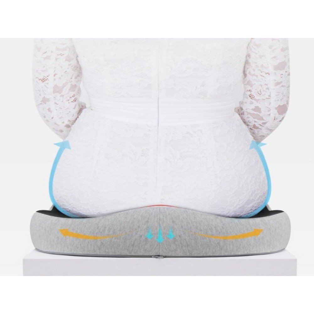 디모어 3D 4세대 바른자세 기능성 쿠션 방석, 그레이블랙 상세 이미지 1