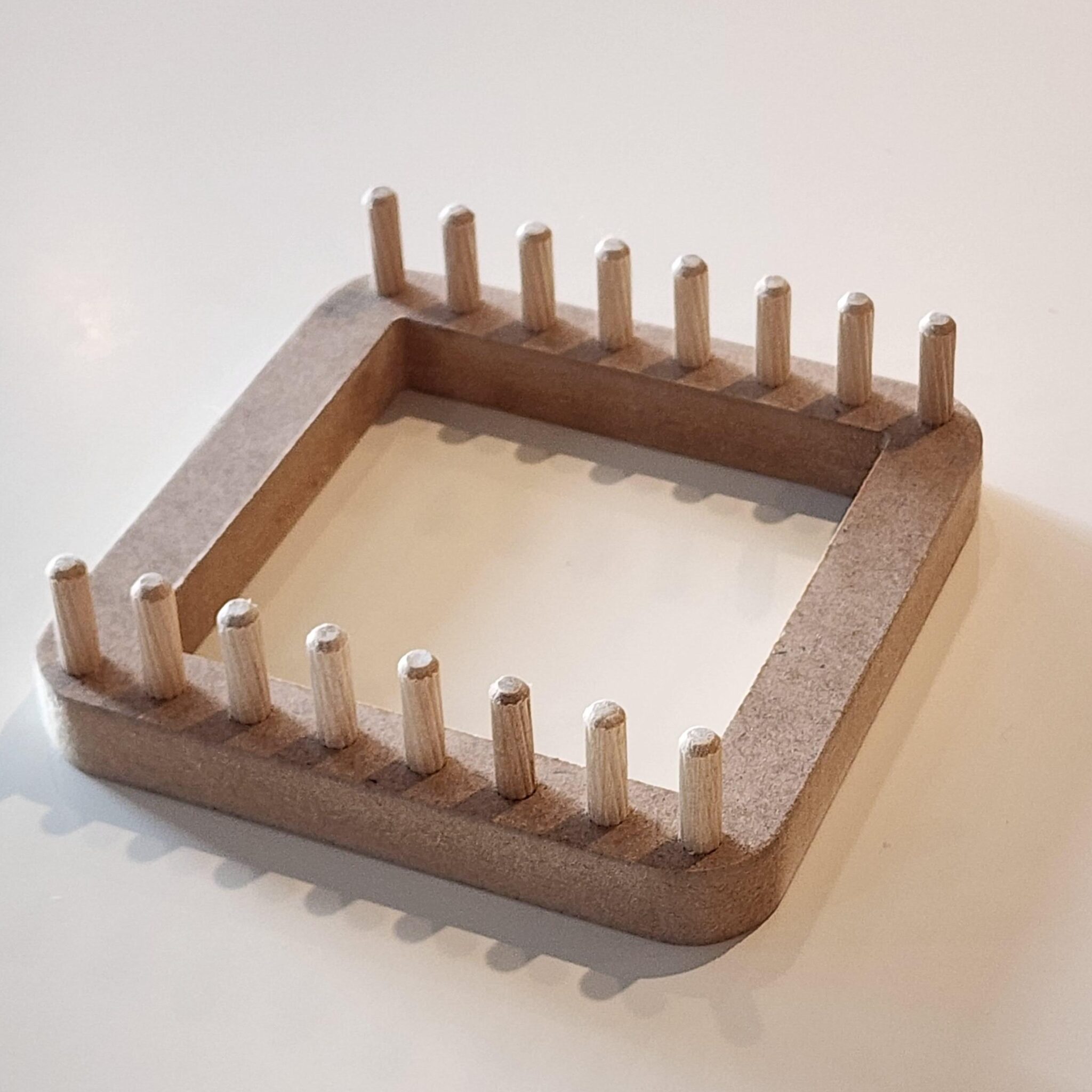 니트위트 블로킹 모티브 크로셰보드 22.7 x 22.7 x 1.5 cm, 우드, 1개 상세 이미지 2