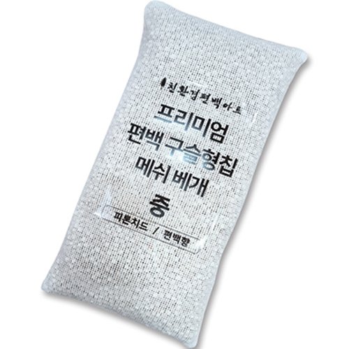친환경편백아트 프리미엄 편백 구슬형칩 메쉬 베개 속통, 화이트, 1개 상세 이미지 1