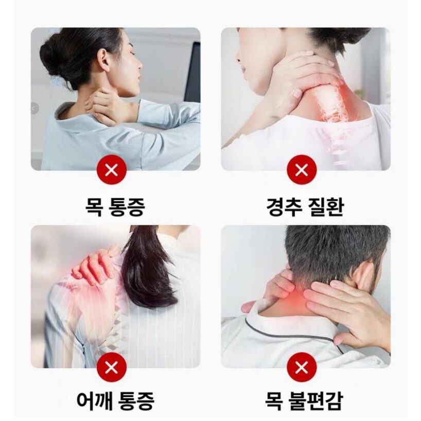 1/1+1곰돌이 목베개 경추 베개 목디스크 베개 일자목 메모리폼 베개 자세교정 목주름 감소 수면 베개, 1개, 핑크할인 상세 이미지 2