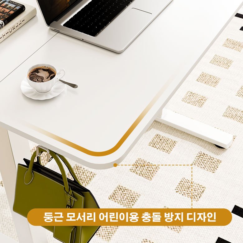 Ergomaker 전동 높낮이 조절 스탠딩 책상 공부 게이밍 사무용 조절 모션데스크 90*60, 화이트할인 상세 이미지 1