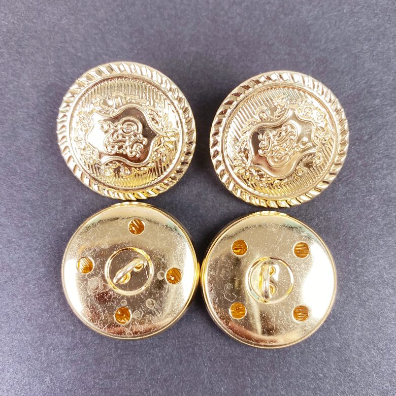 헤세드 골드 영국스타일 앰블럼 금속 자켓단추, 8개, 골드 20mm 상세 이미지 1