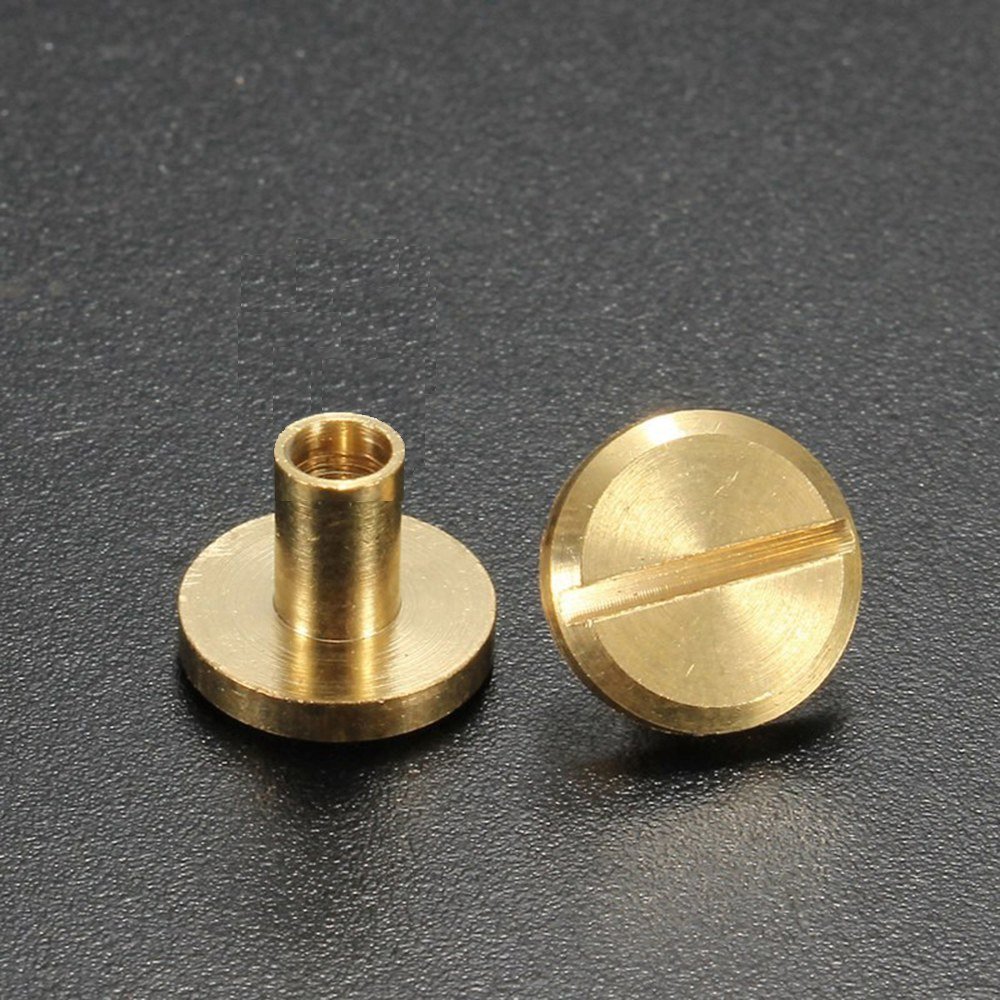 라운드 가죽 단추 나사 5MM 솔리드 볼트 스트랩 신발 네일 10 가방 수하물 8MM 리벳 의류 공예, bronze 5mm 10pcs 상세 이미지 2