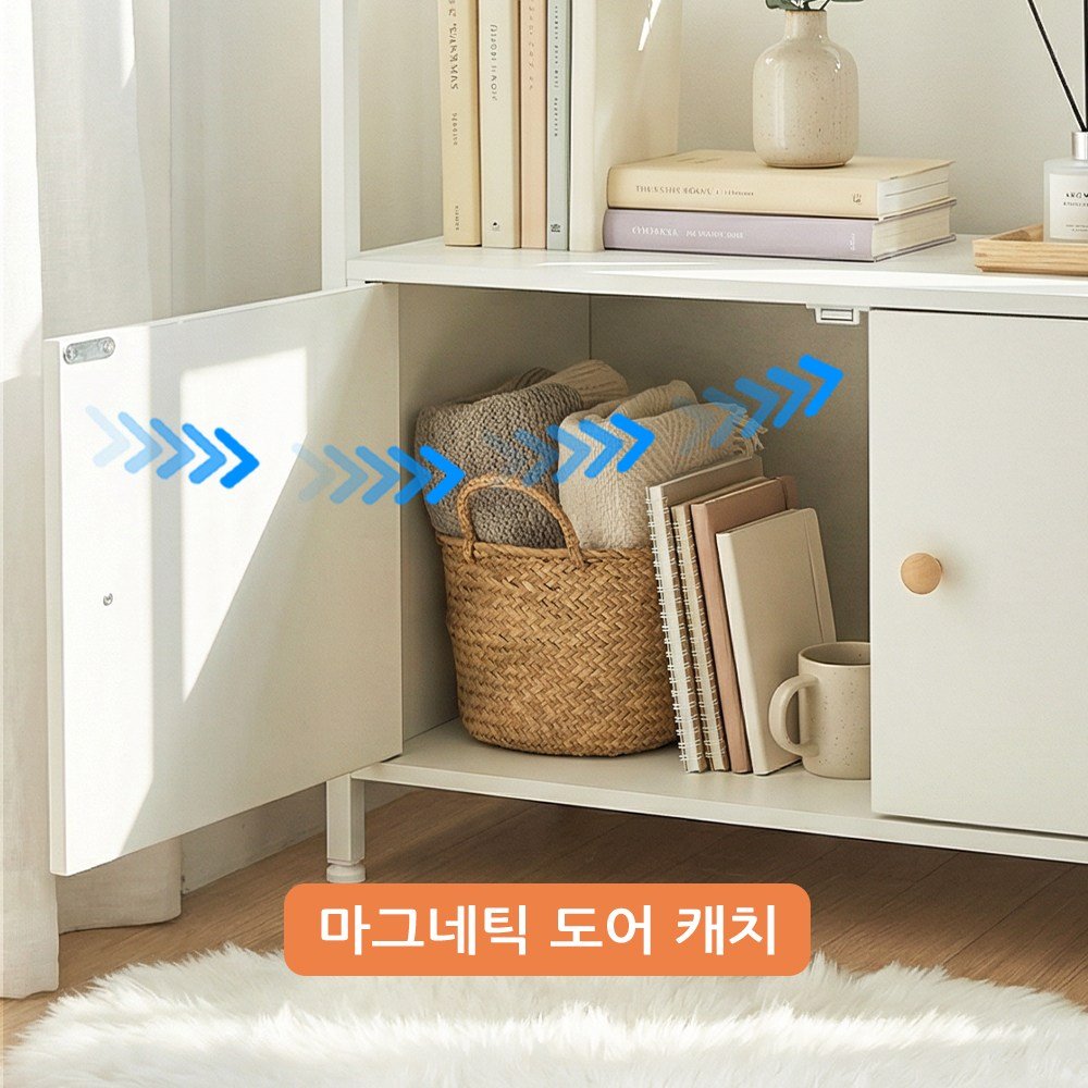 KOTTII 800 x 400 x 850 주방 수납장 다용도 주방 진열대 정리대, 3단, 화이트 상세 이미지 2