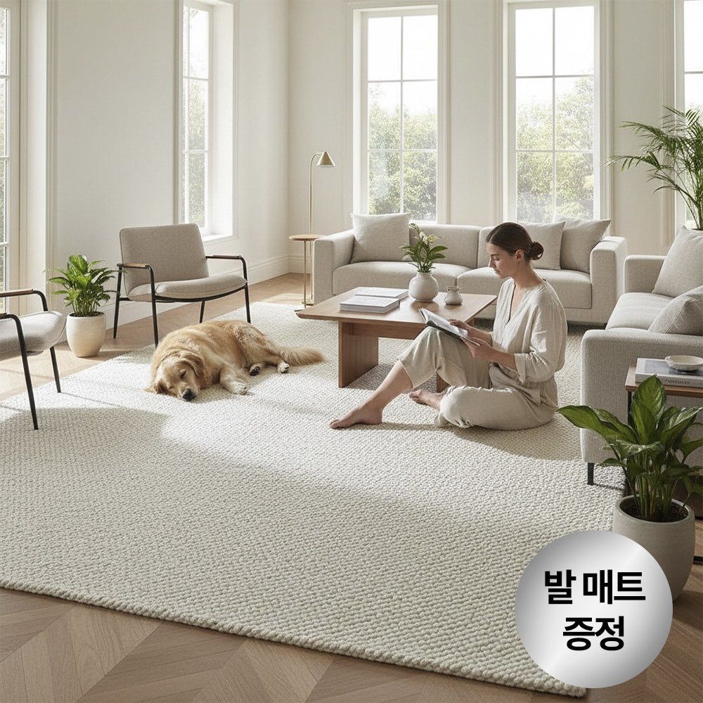 발탄 먼지없는 사계절 사이잘룩 워셔블 러그 상세 이미지 2