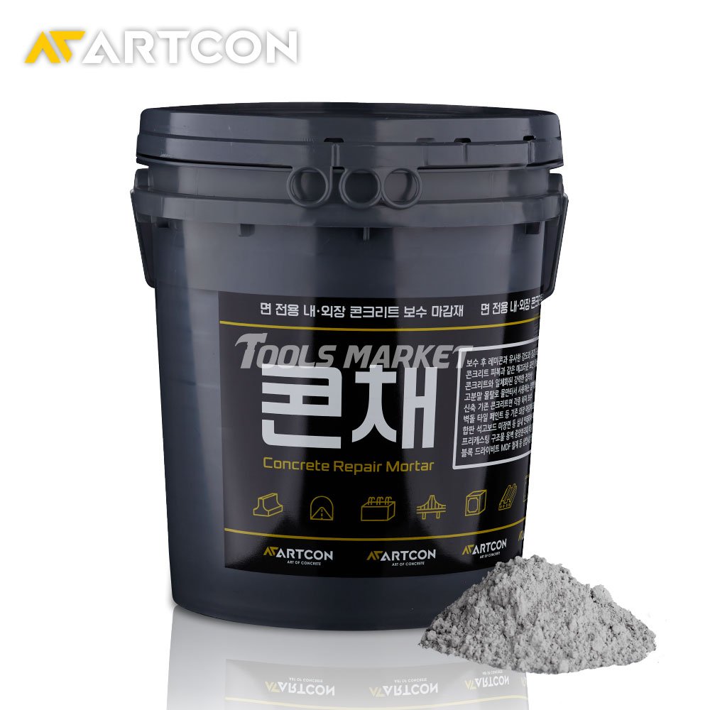 콘채 노출 콘크리트 마감재 라이트그레이 프라이머 코팅제 세트 상품, 라이트그레이15kg+프라이머+코팅제+롤러 상세 이미지 2