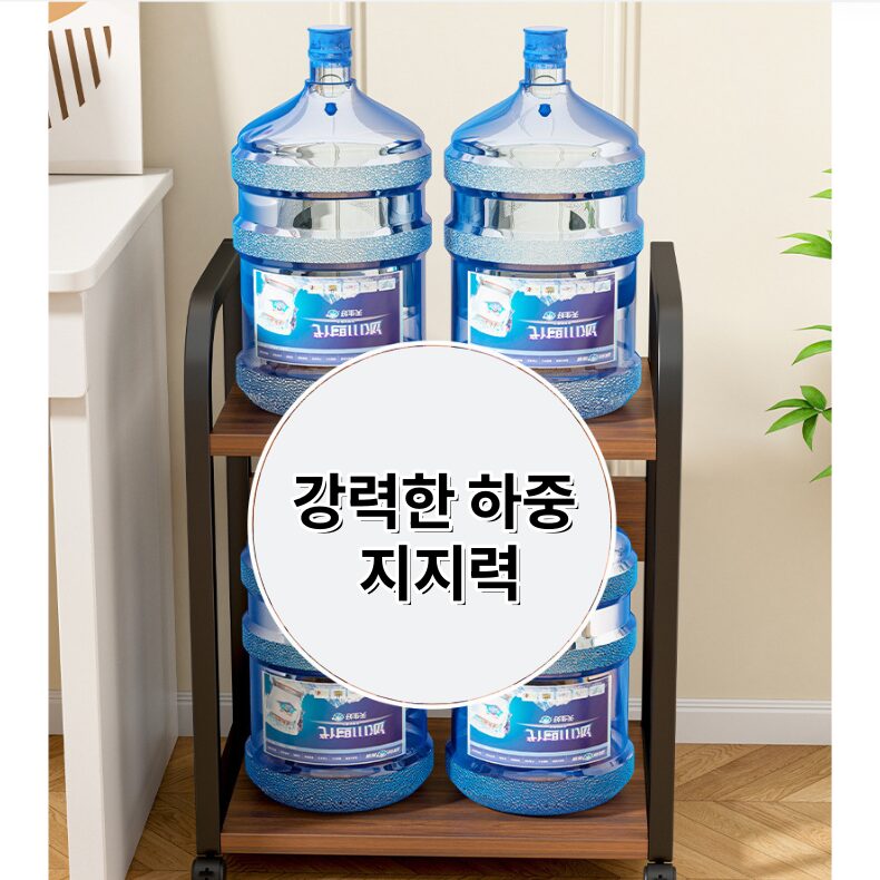 GAPINO 이동식 프린터 받침대 컴퓨터 본체 받침대 다용도 선반, 2단, 오크 상세 이미지 2