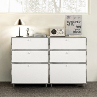 모네르 모듈 서랍장 시리즈 2단 3단 드레스룸 거실 미드센츄리 수납장 2colors, 03.3단 600 서랍장, 01.퓨어화이트할인