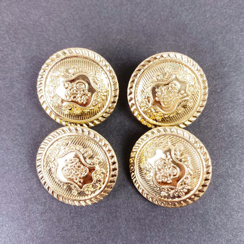 헤세드 골드 영국스타일 앰블럼 금속 자켓단추, 8개, 골드 20mm 상세 이미지 2